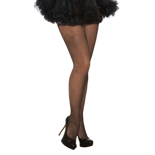 Fishnet Stockings Glitter Black 1