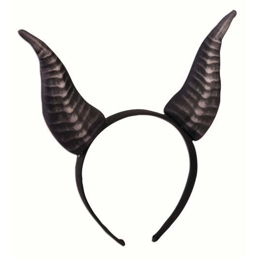 Demon Horns Headband Black 1
