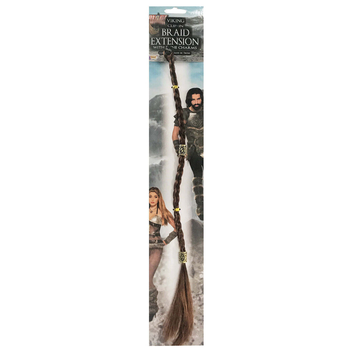 Hair Extension Brown Clip in Braid 1