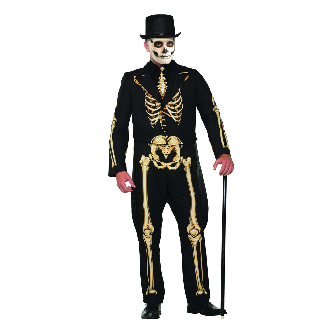 Skeleton Costume Formal Mens Day of the Dead Suit 1