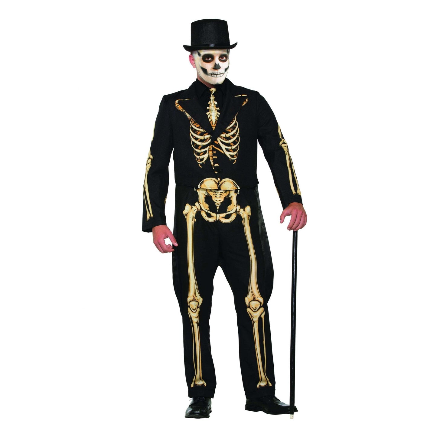Skeleton Costume Formal Mens Day of the Dead Suit 1