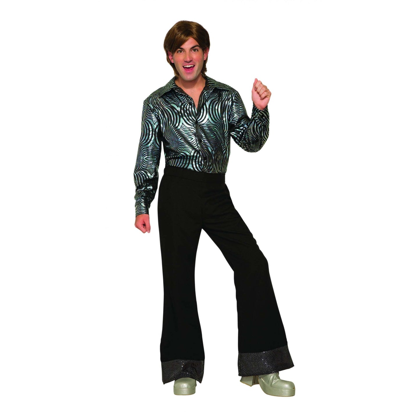 Disco Trousers Black Sequins 1