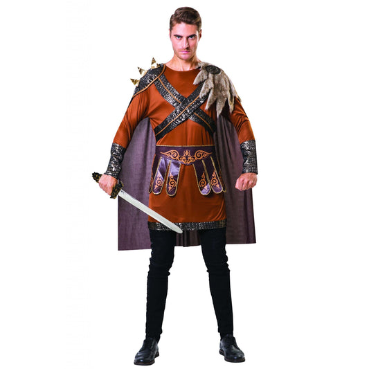 Medieval Warrior Man Brown Armour Costume 1