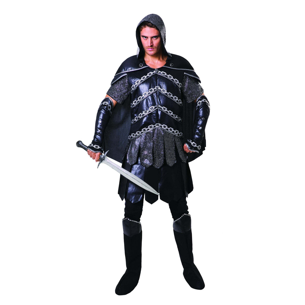 Dark Warrior Man Medieval Armour Costume 1