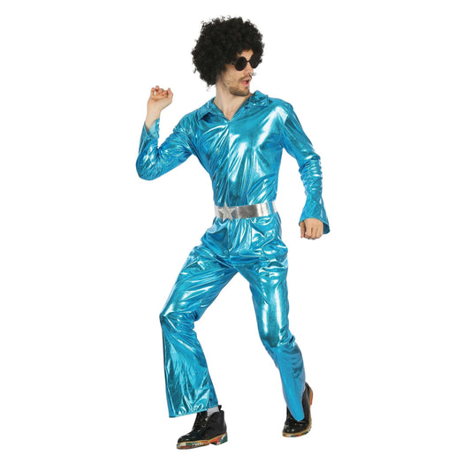 Disco Jumpsuit + Belt Blue Male 1