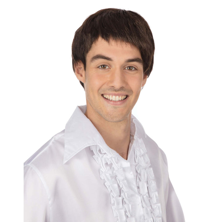 60s Male Wig Brown Beetles Hairstyle 1