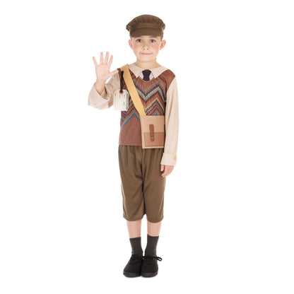 Evacuee Schoolboy Childrens Costume 1
