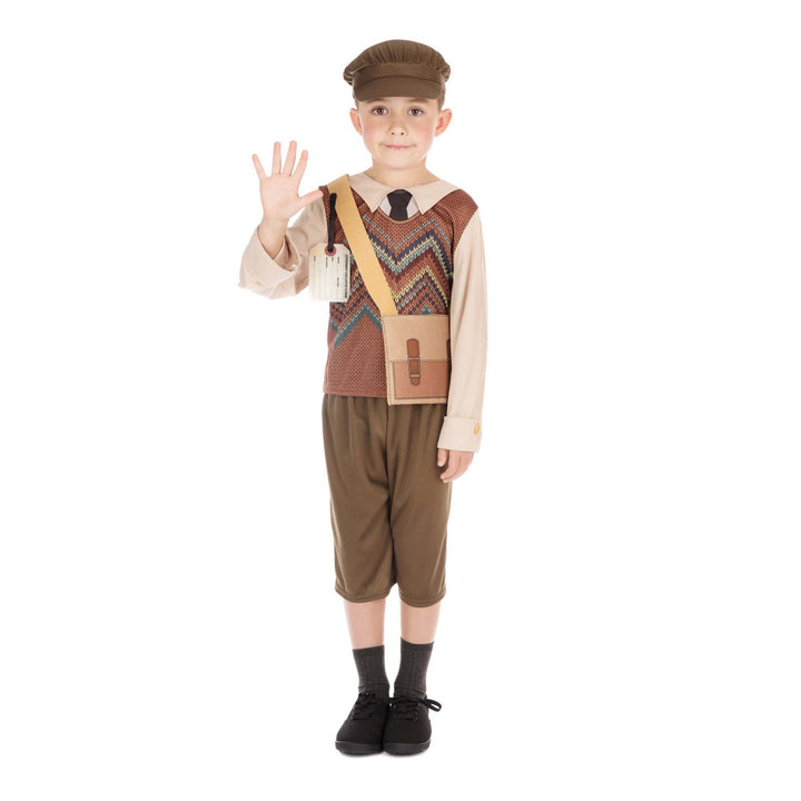 Evacuee Schoolboy Childrens Costume 1