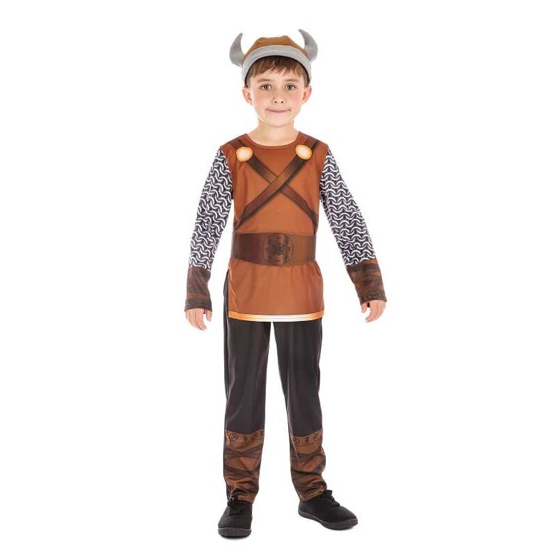 Viking Boy Costume Childrens Scandinavian Warrior 1