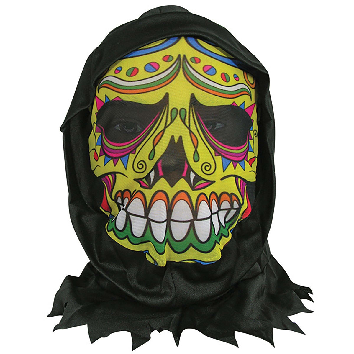 Skin Mask With Hood Day Of The Dead 1