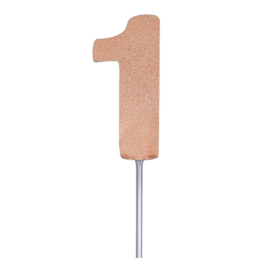 Diamond Cake Toppers Rose Gold No. 1 1