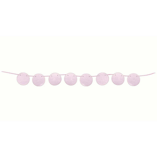 Pink Banner Circle Party Event Home Decoration 2.4m 8 Flags 1
