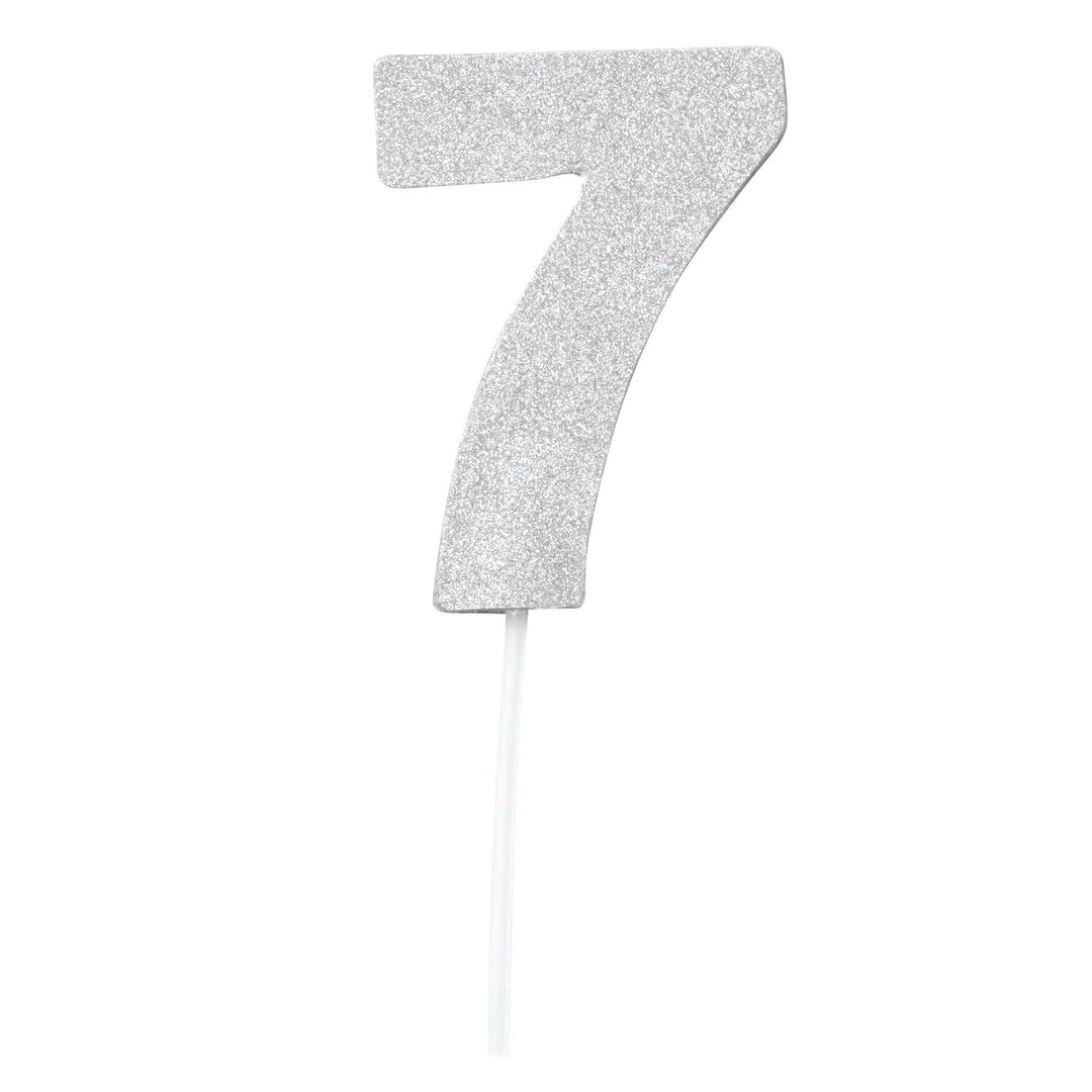Diamond Cake Toppers Silver No. 7 1