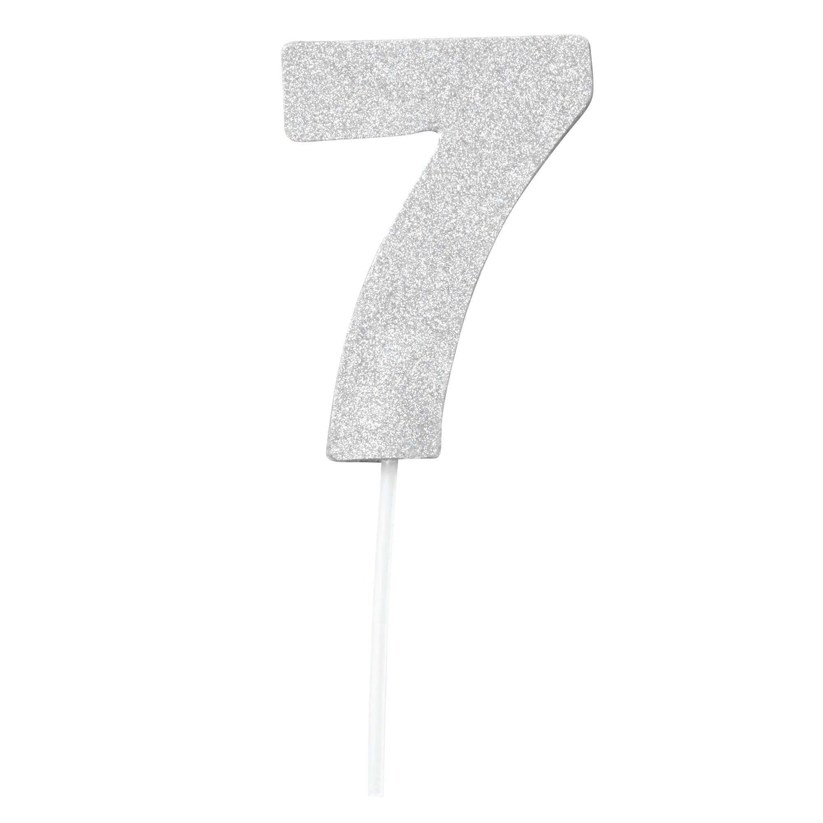 Diamond Cake Toppers Silver No. 7 1