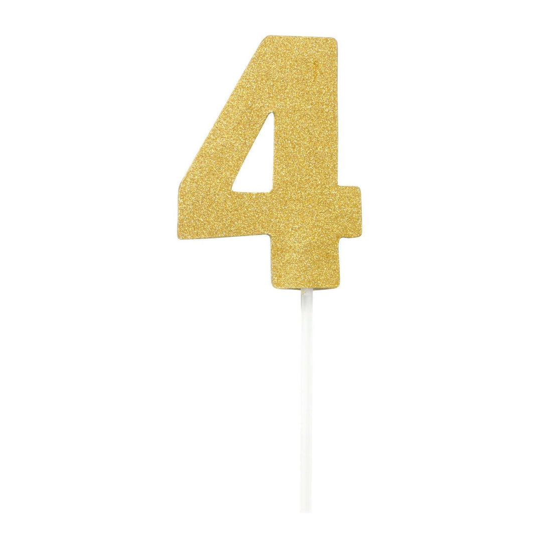 Diamond Cake Toppers Gold No. 4 1
