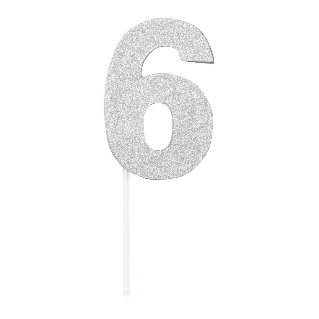 Diamond Cake Toppers Silver No. 6 1