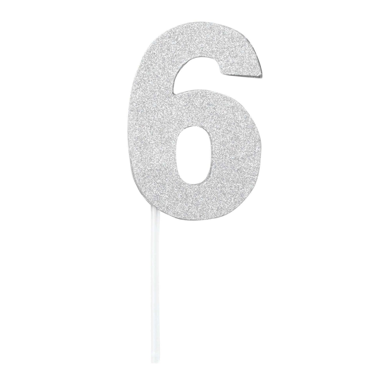 Diamond Cake Toppers Silver No. 6 1