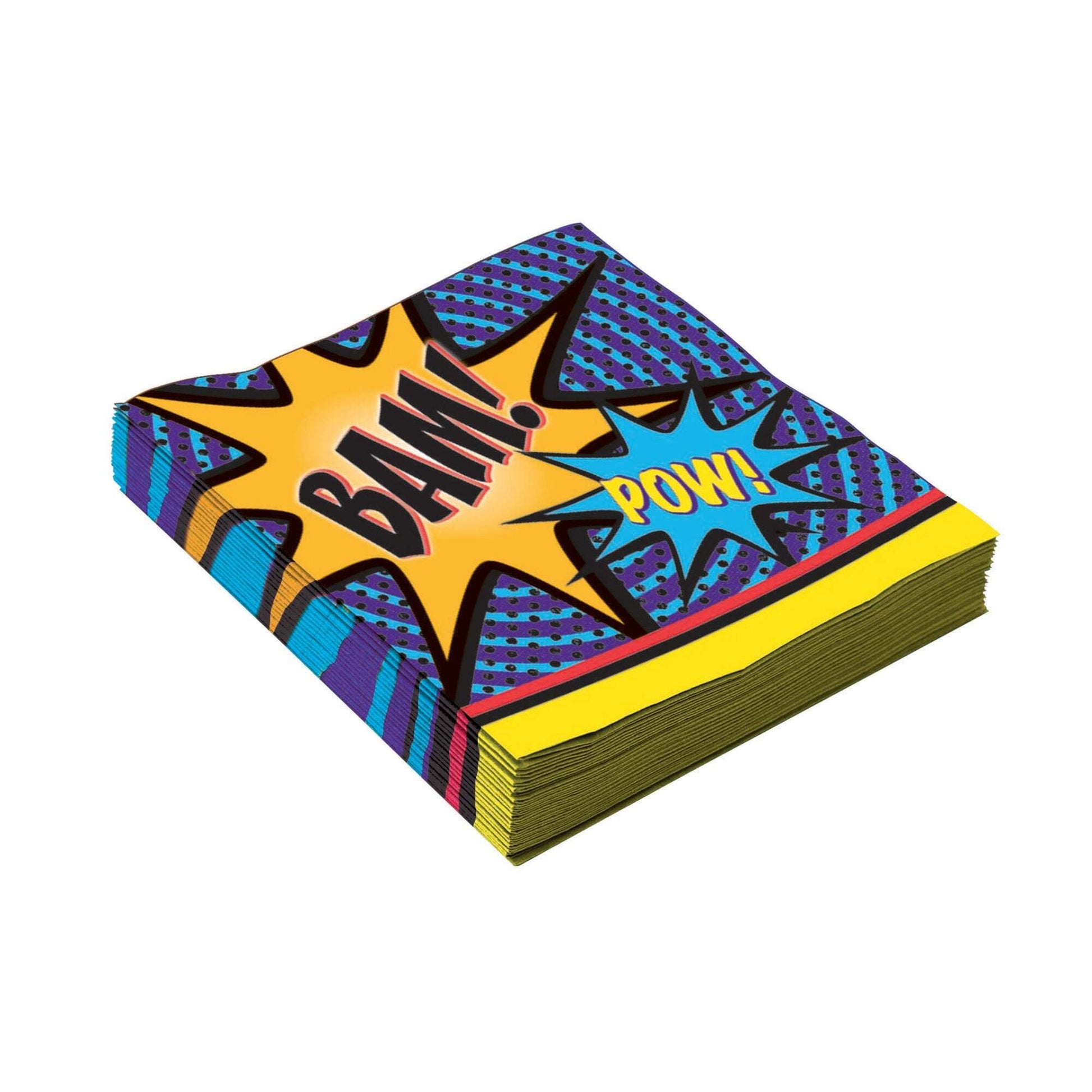 Super Hero Napkin 25cm 16 Pack 1