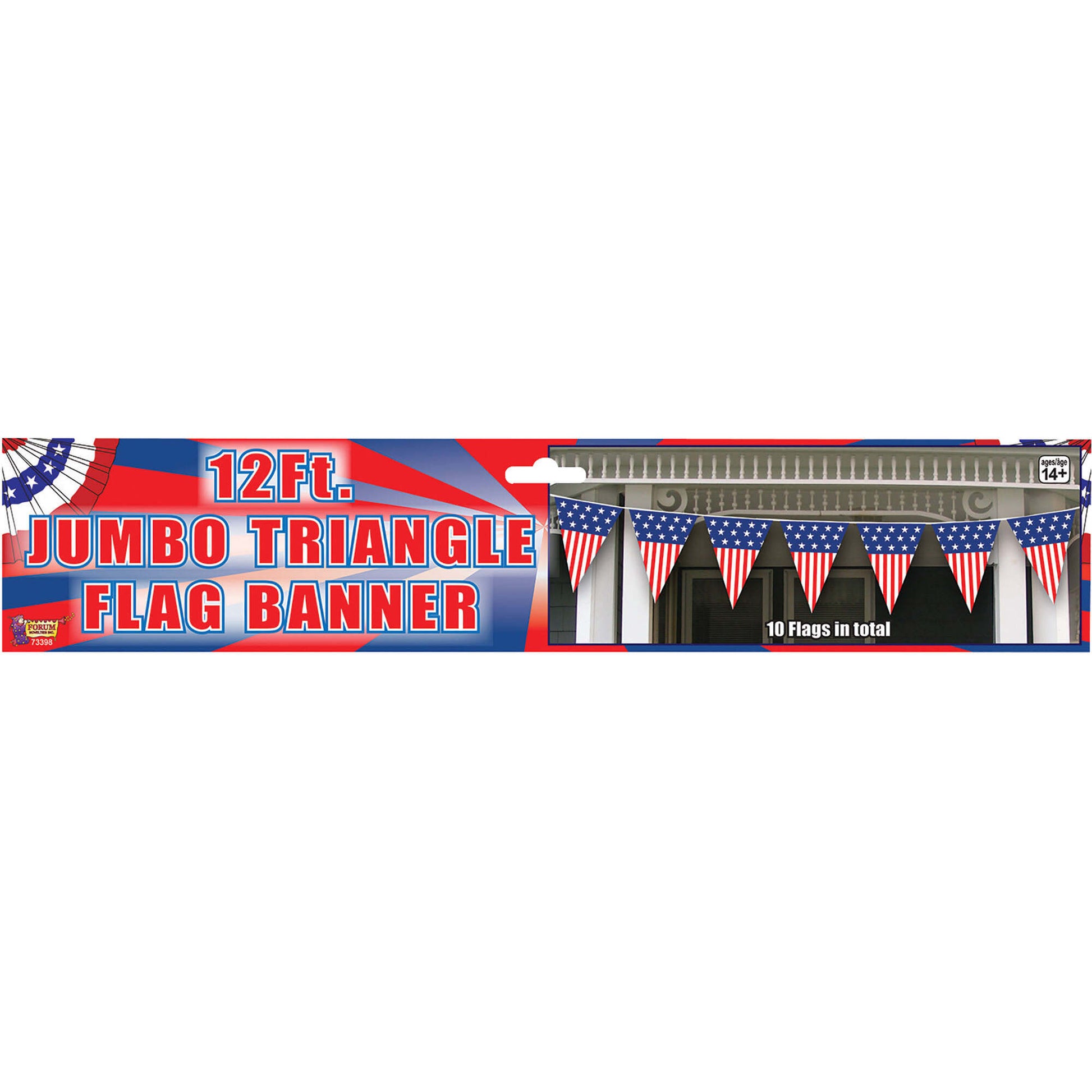 USA Jumbo Triangle Decoration 12ft Flag Bunting 1