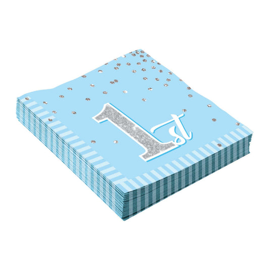 Birthday 1st Boy Blue Napkin 1