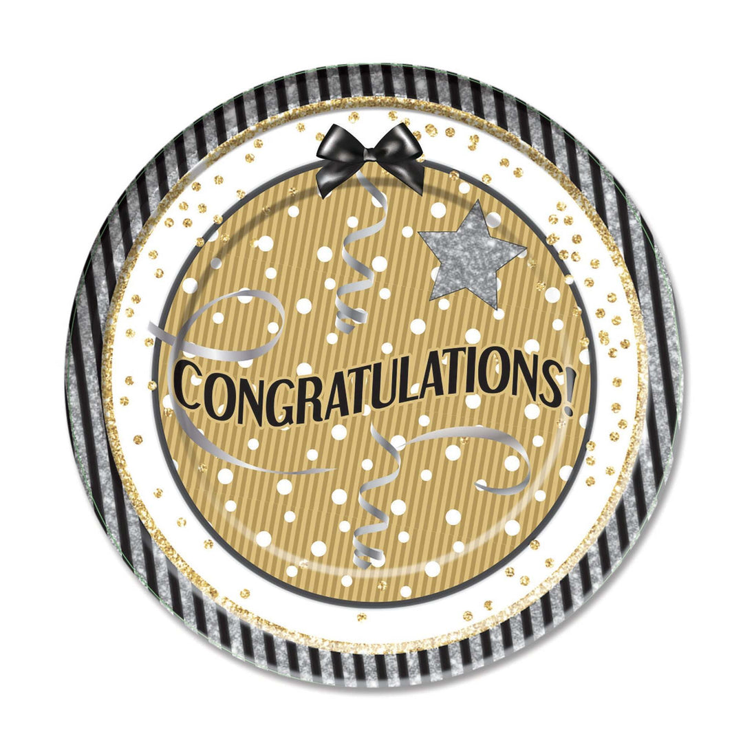 Congratulations Large Plates 22cm 8 Pieces 1