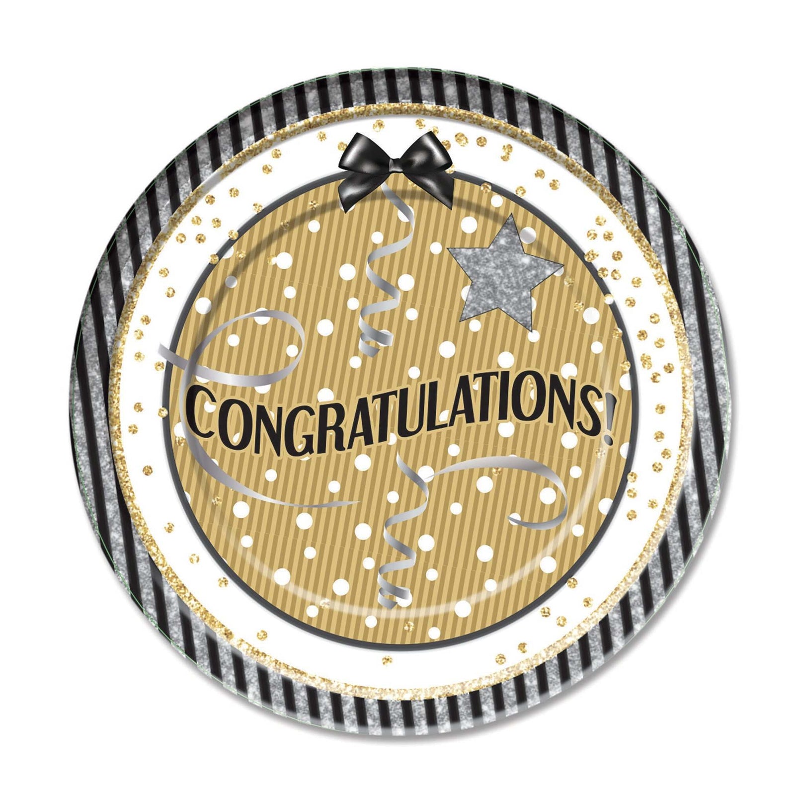 Congratulations Large Plates 22cm 8 Pieces 1