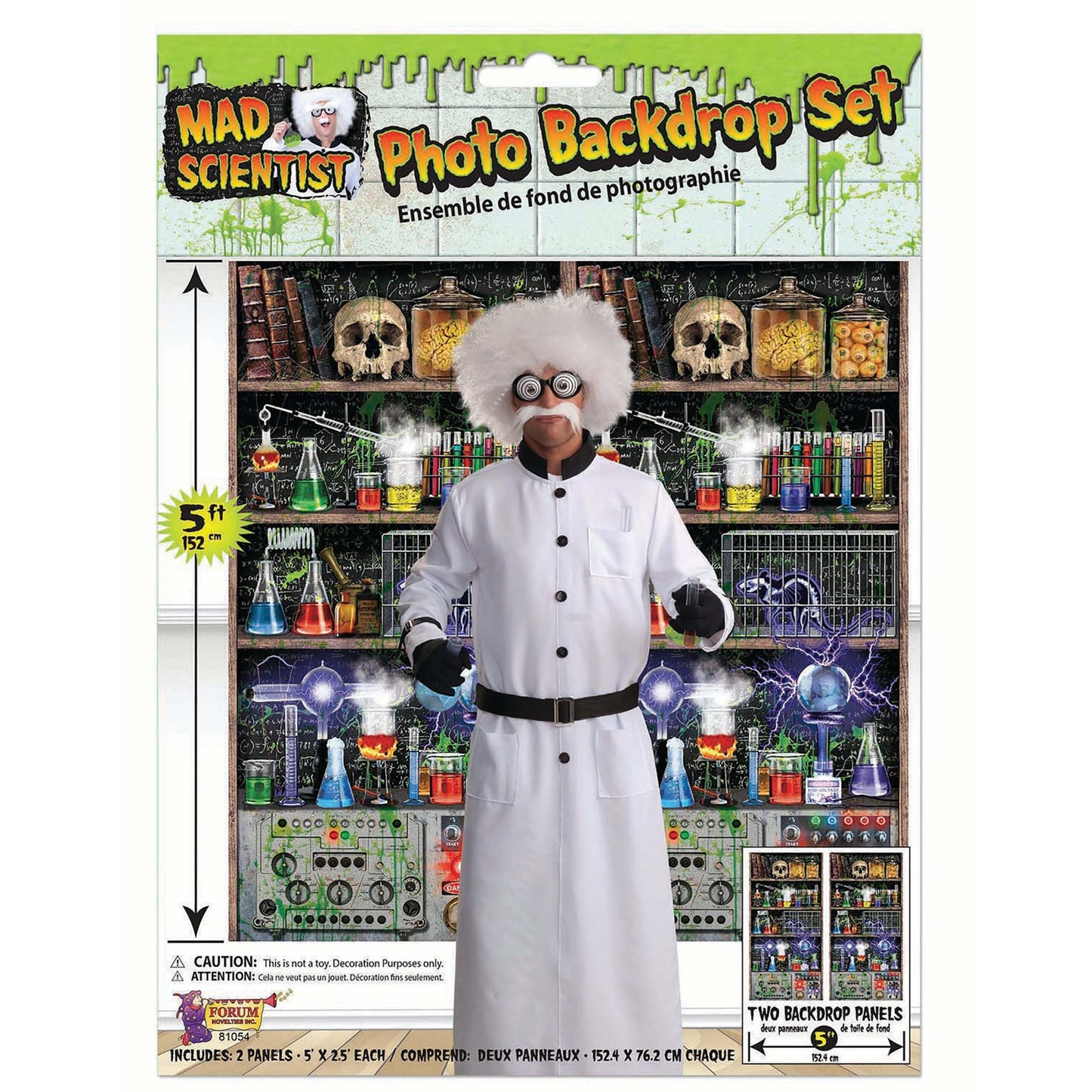 Mad Scientist Lab Back Drop Party Decoration 1