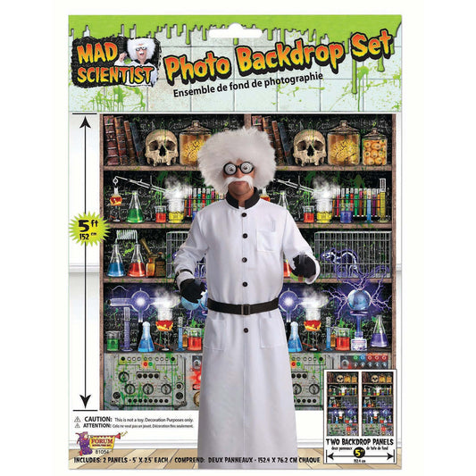 Mad Scientist Lab Back Drop Party Decoration 1
