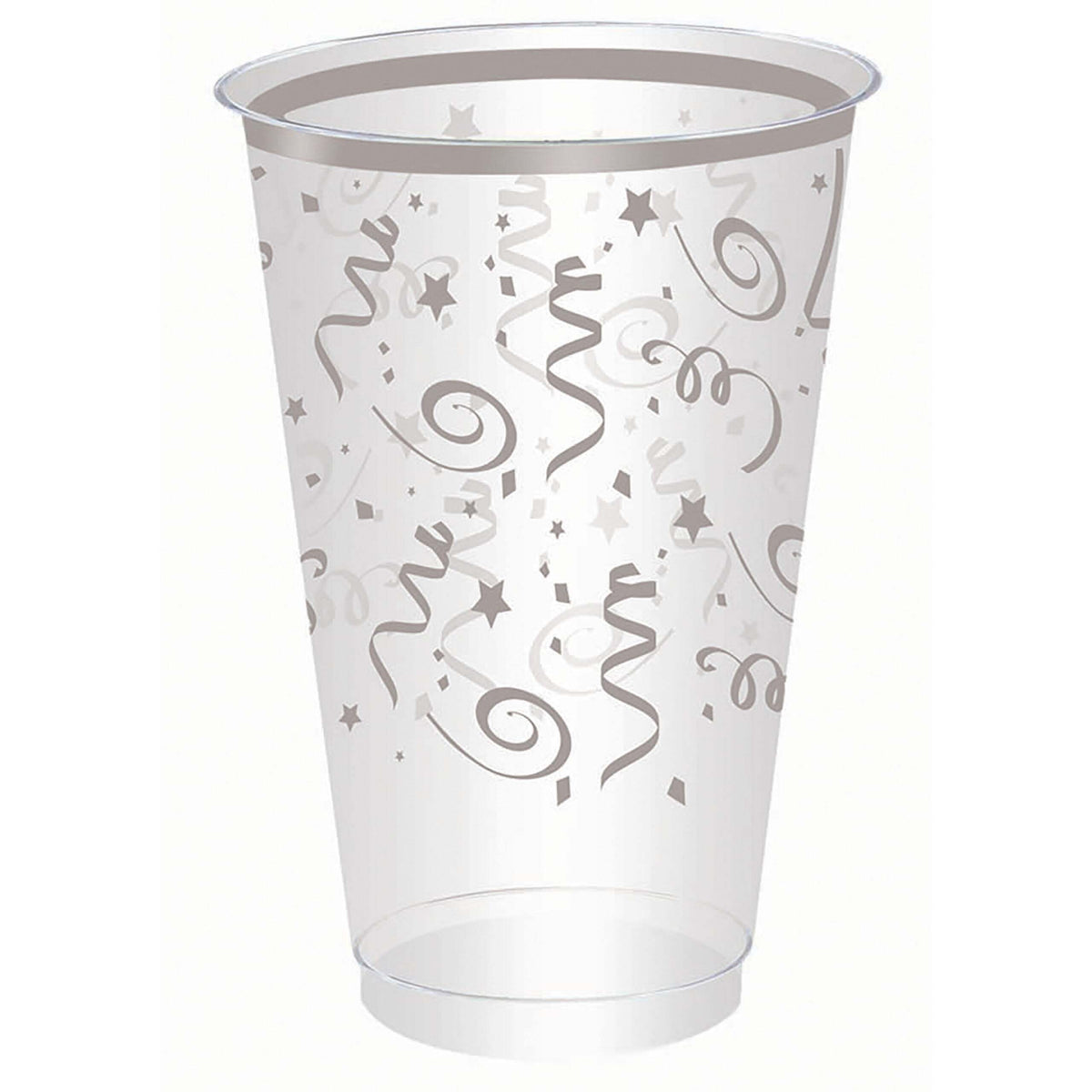 Silver Plastic Tumblers 10 Pack 1