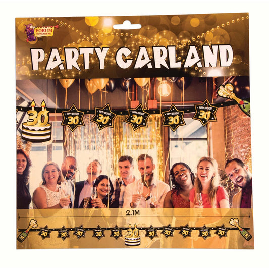 30th Birthday Party Garland Milestone Decoration 2.1m Banner 1