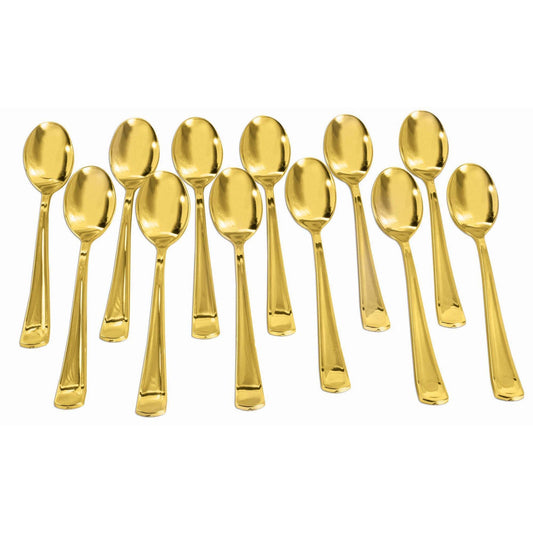 Gold Plated Spoons 12 Pack 1