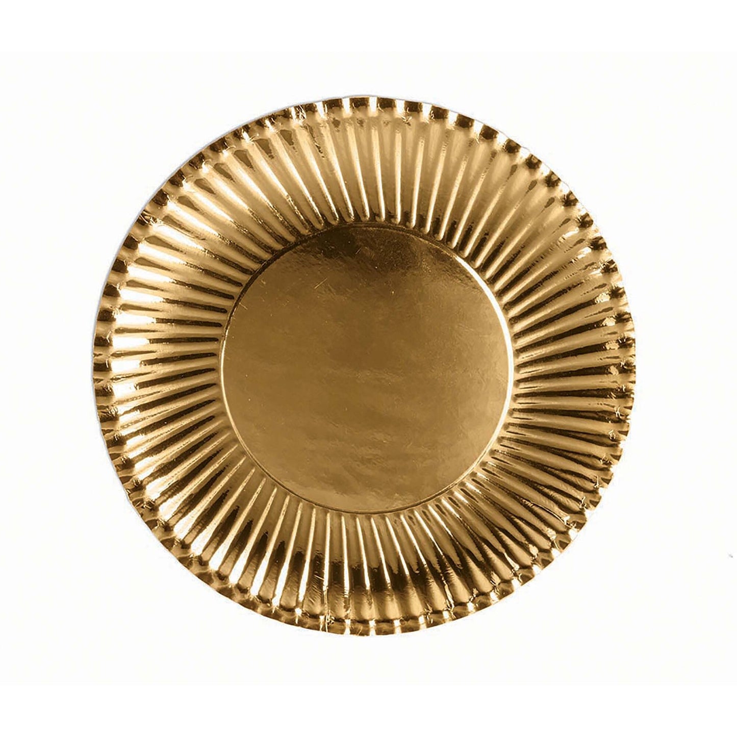Gold Paper Plates Small 10 Pack 18cm 1