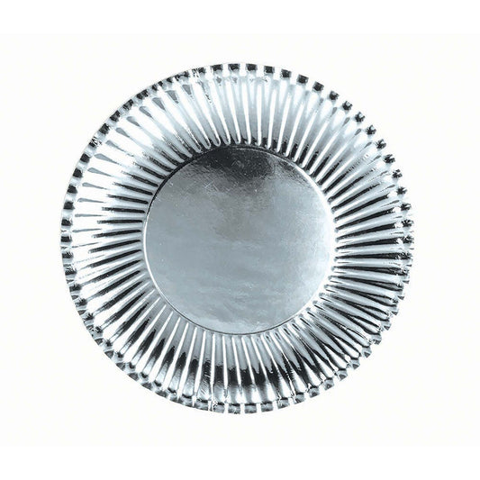Silver Paper Plates Small 10 Pack 18cm 1