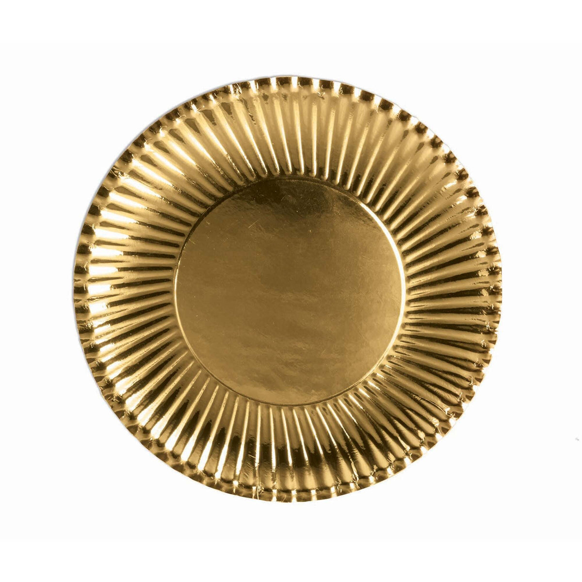 Gold Paper Plates Large 10 Pack 23cm 1