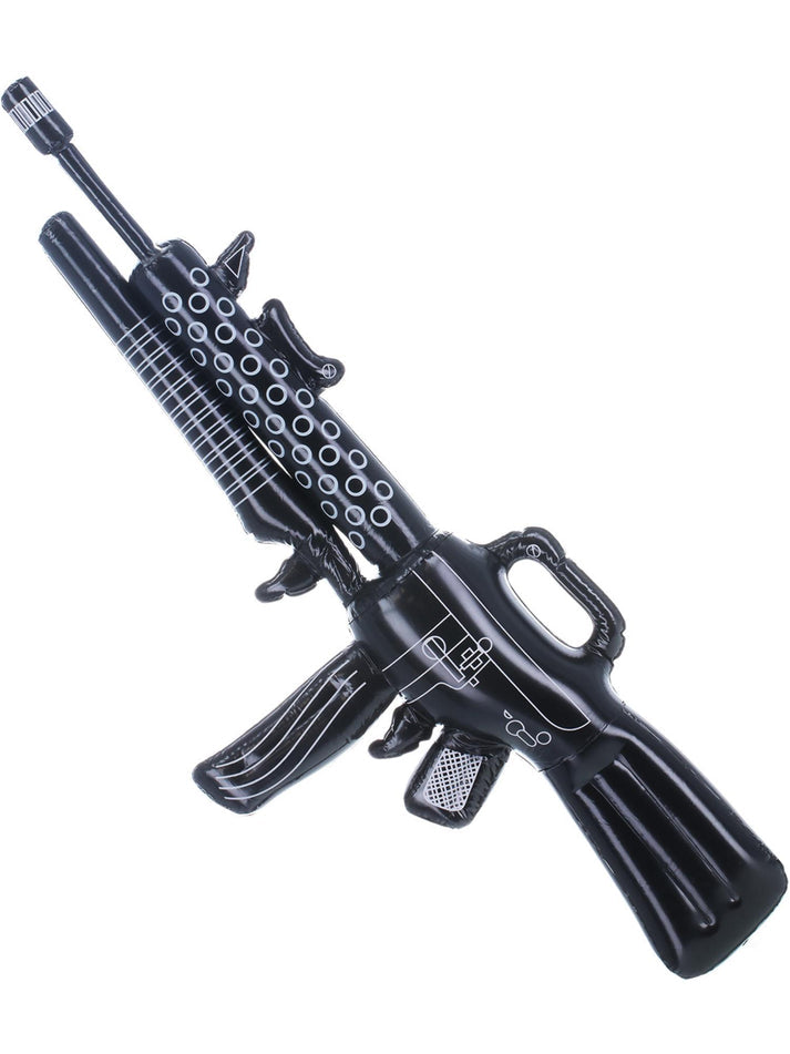 Inflatable Machine Gun Adult Black 112cm Costume Accessory 2