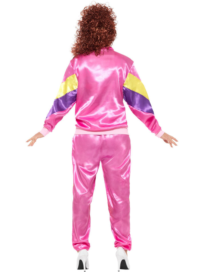 80s Height Of Fashion Shell Suit Costume Adult Pink