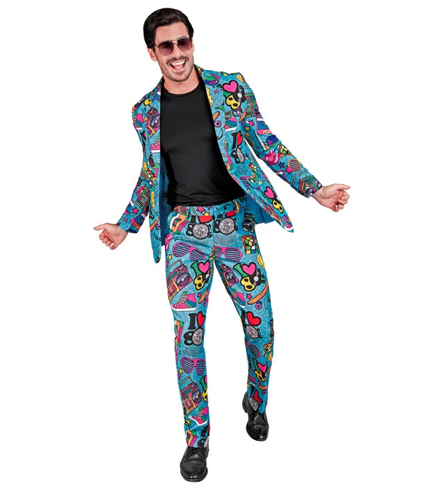 The 80S Party Fashion Suit  Jacket, Pants 