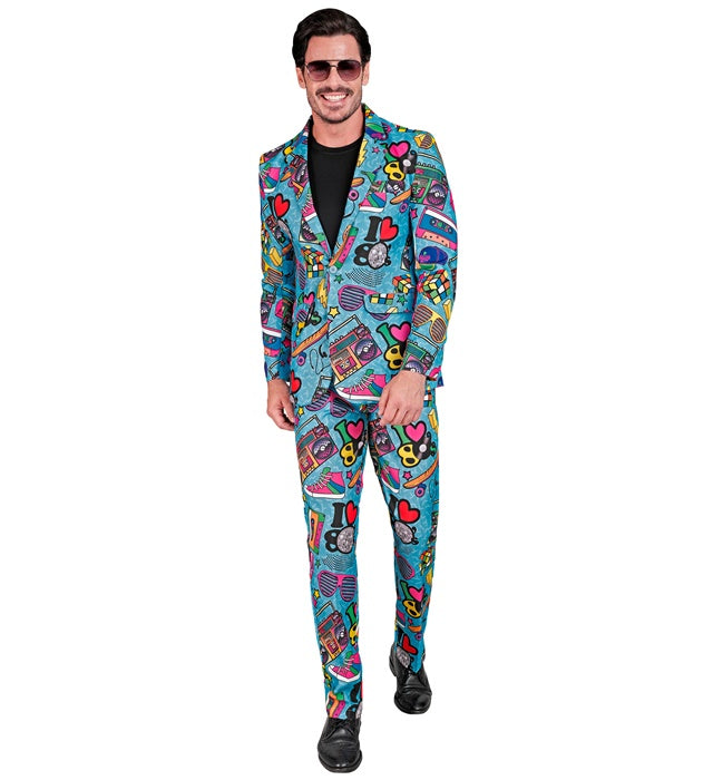 The 80S Party Fashion Suit  Jacket, Pants 