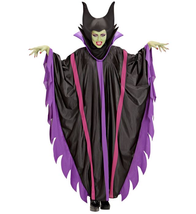 Malefizia  Dress With Stand-Up Collar, Hat 