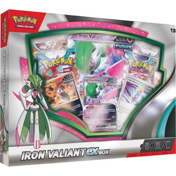 Pokemon TCG Roaring Moon/Iron Valiant ex Box Case of 6 2