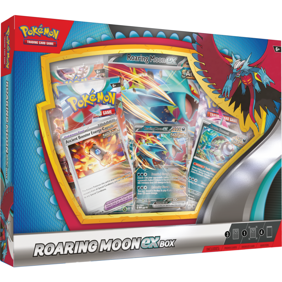 Pokemon TCG Roaring Moon/Iron Valiant ex Box Case of 6 3