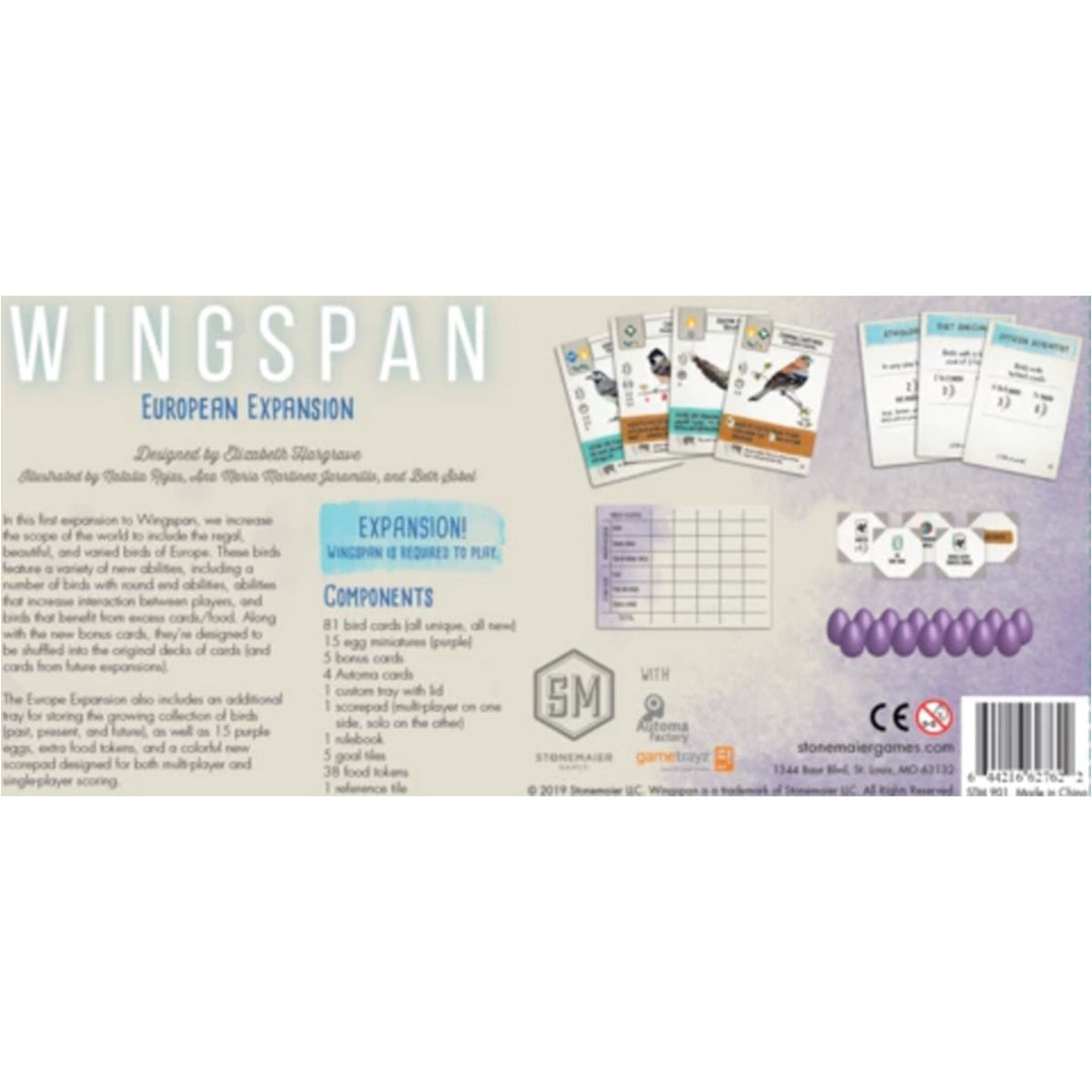 Wingspan European Expansion by Stonemaier Games