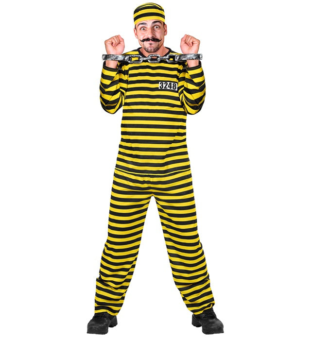 Convict Yellow/Black  Coat, Pants, Hat 