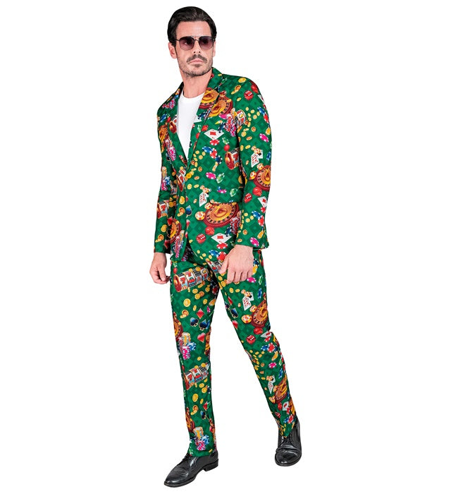 Casino Party Fashion Suit  Jacket, Pants 