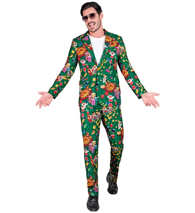 Casino Party Fashion Suit  Jacket, Pants 