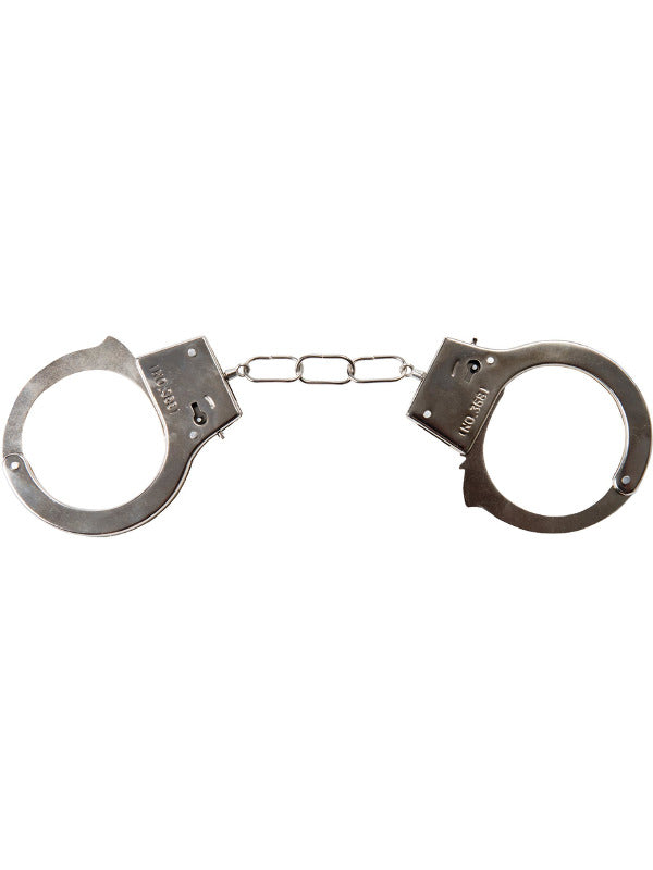 Plastic Handcuffs Silver with Key and Safety Release 1