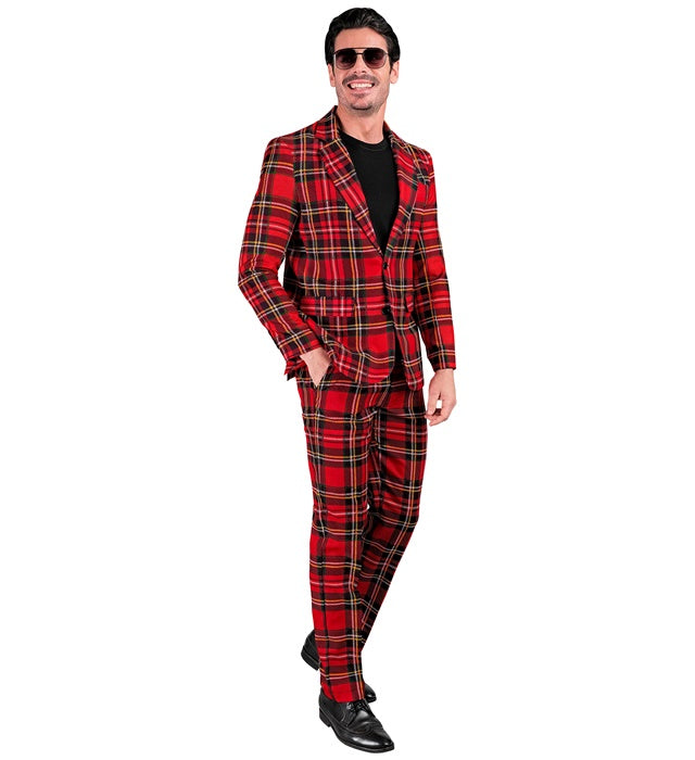 Tartan Party Fashion Suit  Jacket, Pants 