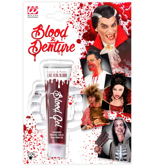 Professional Blood In Tube With Fangs - 28 Ml