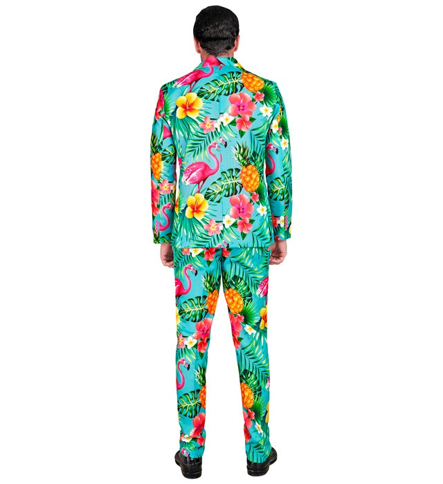 Neon Flamingo Party Fashion Suit  Jacket, Pants 