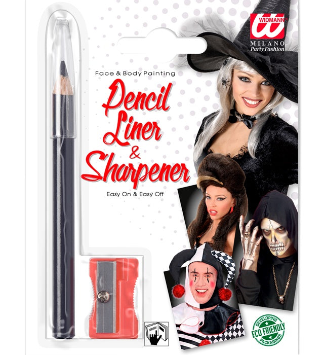 Black Pencil Liner With Sharpener